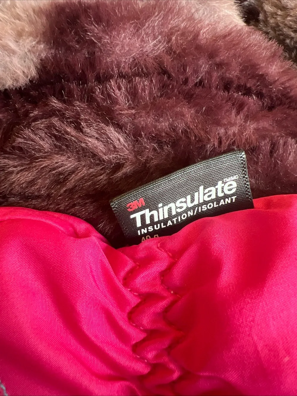 Girls Pink Winter Gloves Thinsulate Size 4-6x